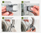 Adjustable Sink Faucet Storage Rack | Kitchen Sponge Holder & Drain Organizer