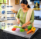 Stainless Steel Cutting Board | Premium Rust-Free Chopping Board for Kitchen